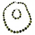 Irish Connemara Marble Necklace - Flat Beads