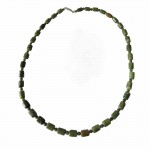 Irish Connemara Marble Necklace - Barrel Beads