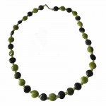 Irish Connemara Marble Bracelet - Flat Round Beads