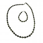 Irish Connemara Marble Necklace - Round Beads