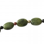 Irish Connemara Marble Necklace - Oval Beads with 4 Province Spacers
