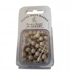 Irish Rosary Beads - Ulster White Marble - 4 Province Marble