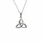 Irish Silver Trinity Knot Pendant - Small Size