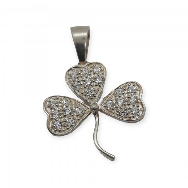 Shamrock Pendant Necklace made from Sterling Silver 