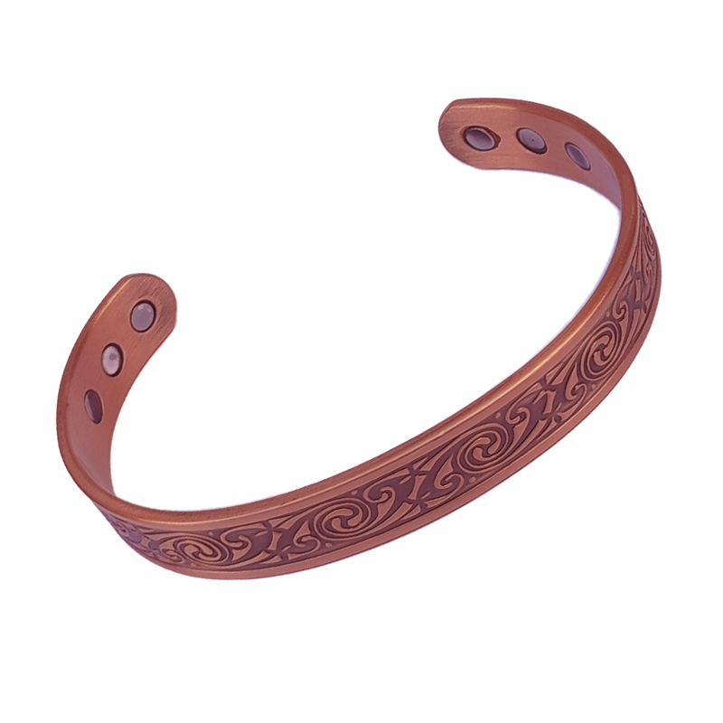 Round Male & Female Copper Brass Bracelet