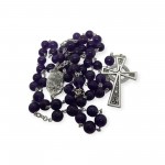 Irish Made Amethyst Rosary Beads 8mm