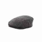 Donegal Tweed Childrens Cap - Charcoal Grey