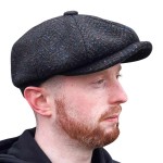 Donegal Tweed Newsboy Cap - Peat - Scholar