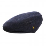 Donegal Tweed Flat Cap - Navy Blue