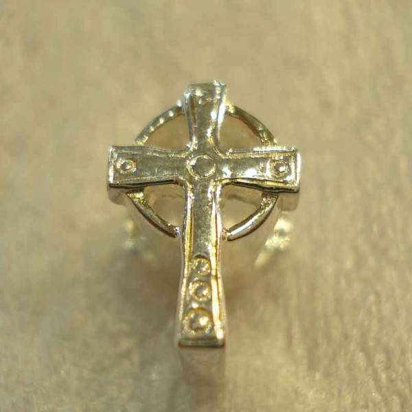 Sterling Silver Celtic Cross Charm for Pandora style Bracelet