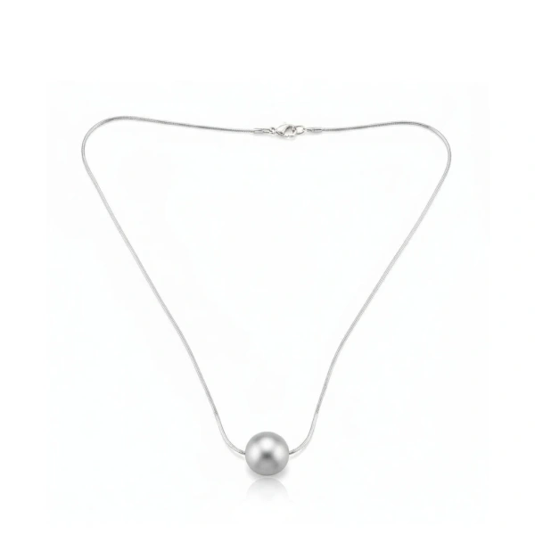 Sterling Silver 7mm Ball Bead Necklet - Irish Gifts